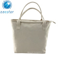 Canvas One Compartment Handbag with Interior Pocket Large Cotton Shopping Tote Bag